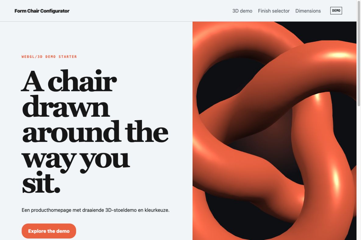Produktvorschau: Form Chair Configurator