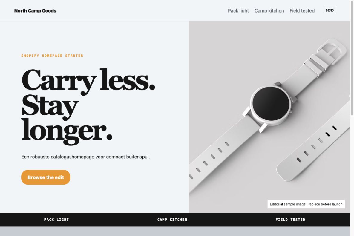 Produktvorschau: North Camp Goods
